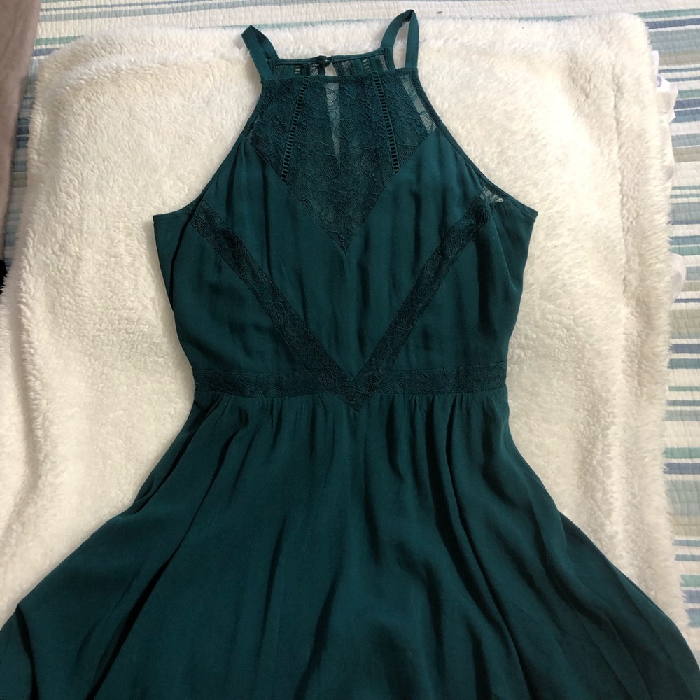 Kendall & Kylie green short dress